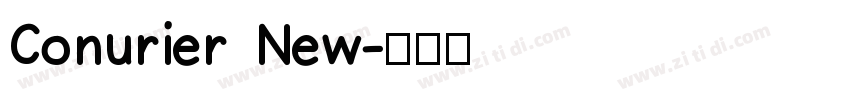 Conurier New字体转换